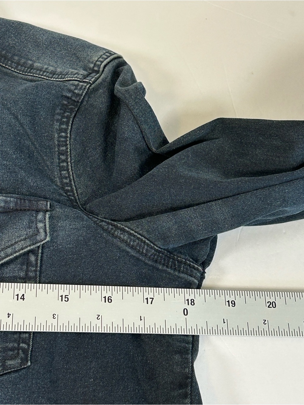 Coldwater Creek Dark Blue Washed Denim Shirt Shacket - Picture 7 of 8